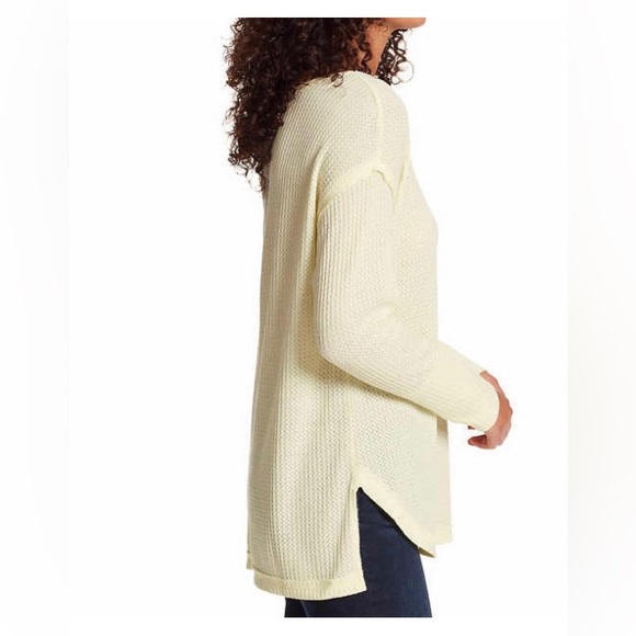 Vintage America Ladies’ Thermal Knit Top, Wax Yellow, XS Oversized, NEW - Picture 2 of 13